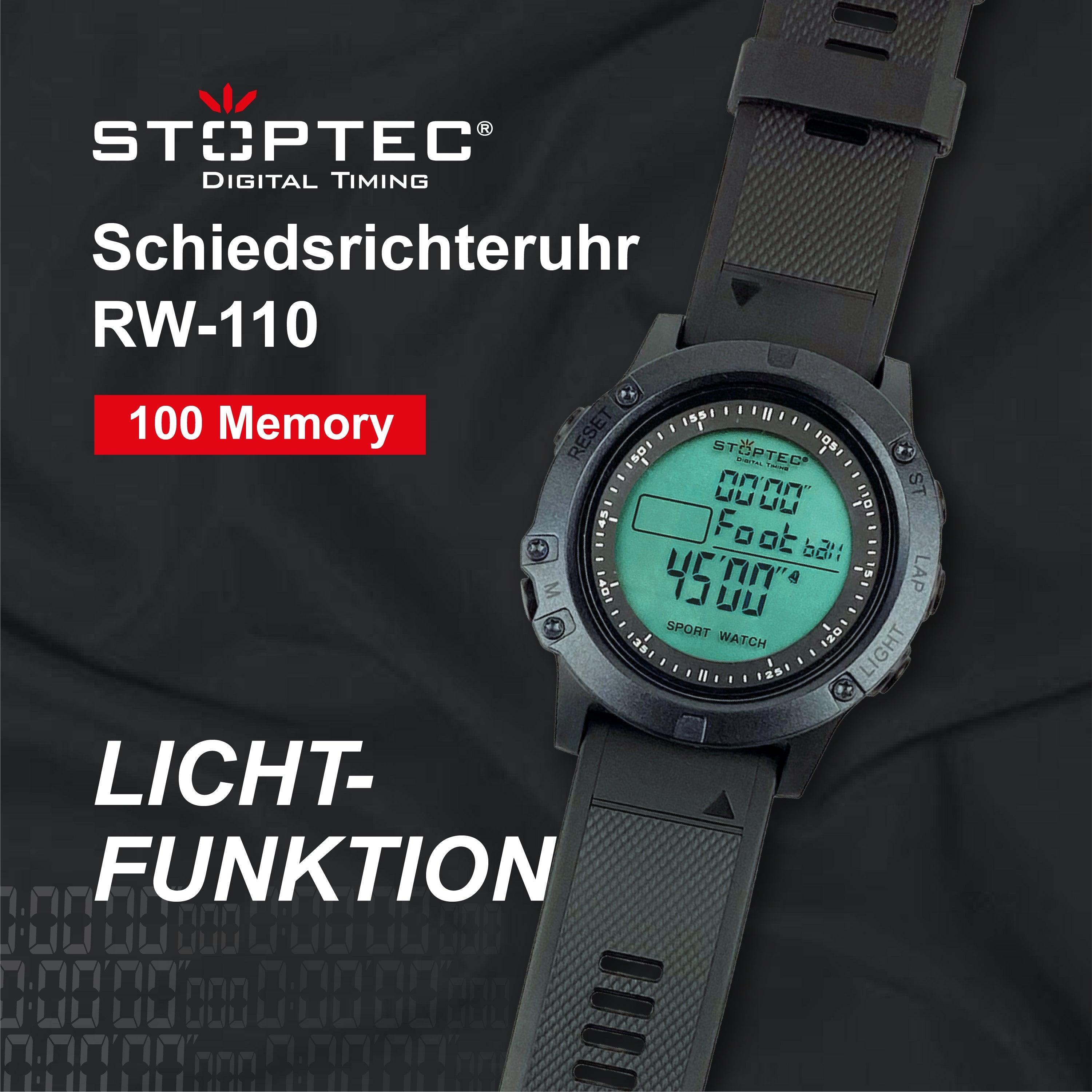 SCHÜTT Stoppuhr Stoptec HC-4 mit Trillerpfeife - Digitale Stoppuhr mit SCHÜTT Stoppuhr Stoptec HC-4 mit Trillerpfeife - Digitale Stoppuhr mit