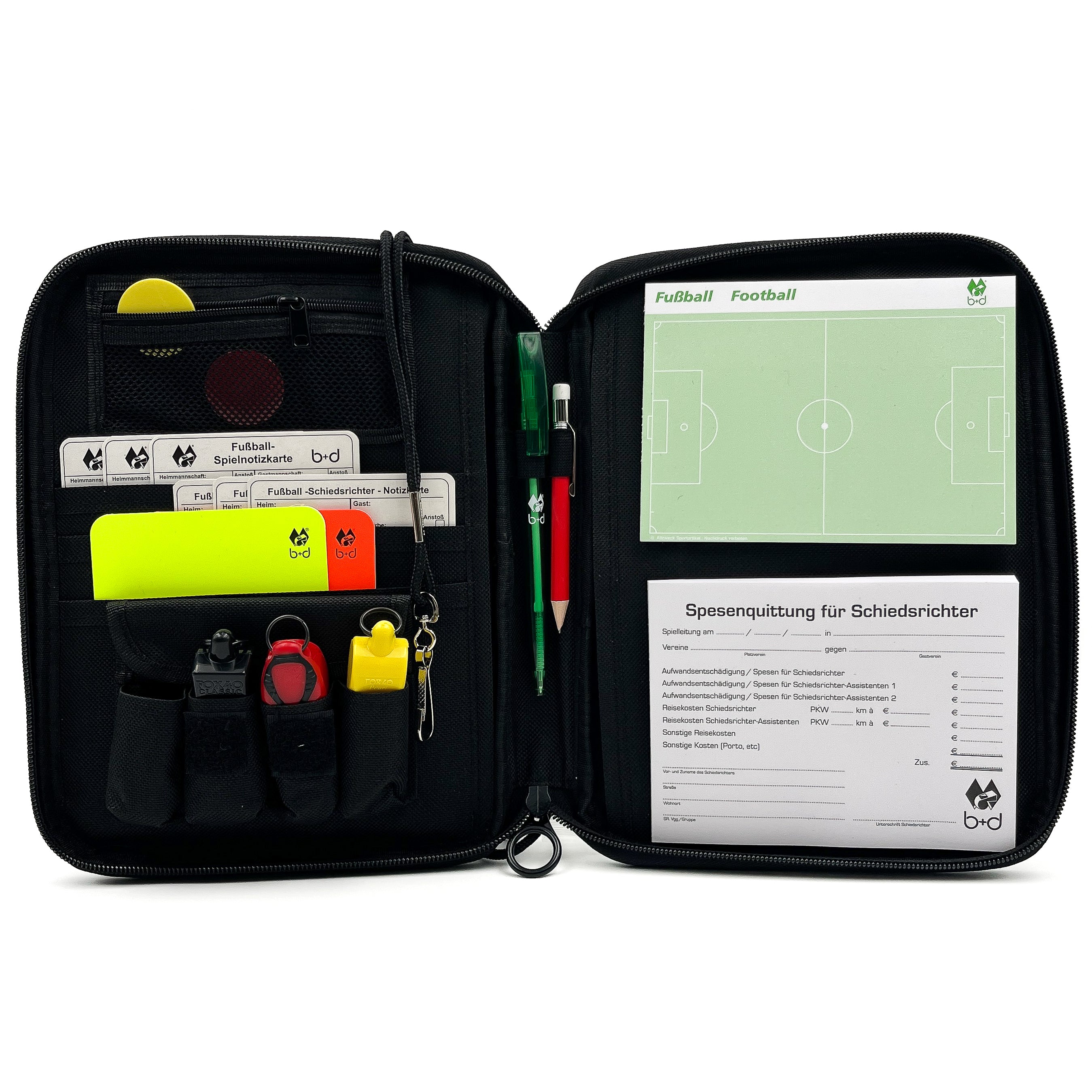 b+d Schiedsrichter-Set Professional kaufen – 3 FOX 40 Pfeifen, Fußball & Handball – Schiedsrichter DE