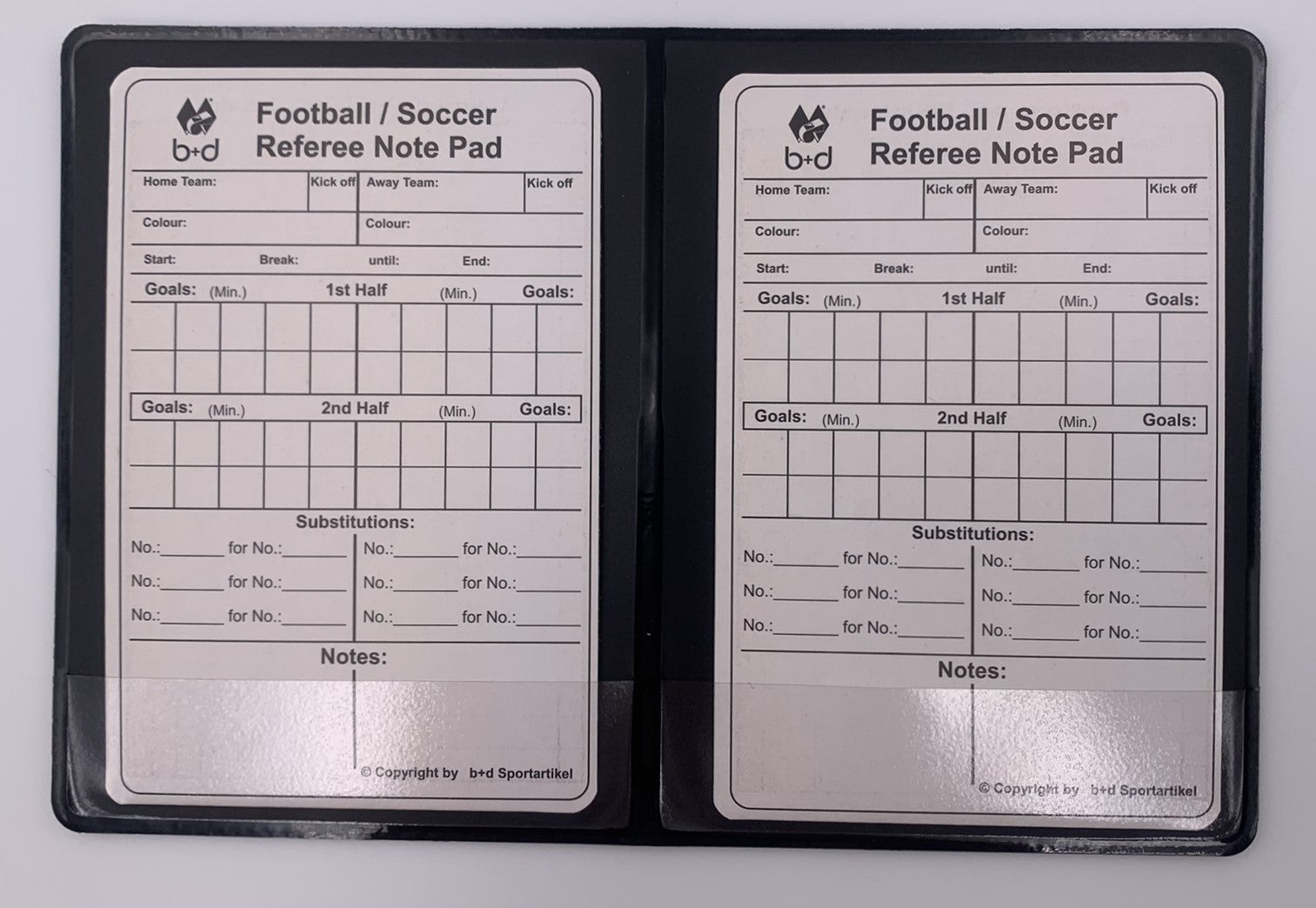 Referee Pockets Referee Pocket set with disciplinary cards in the original size 12x9 c ...