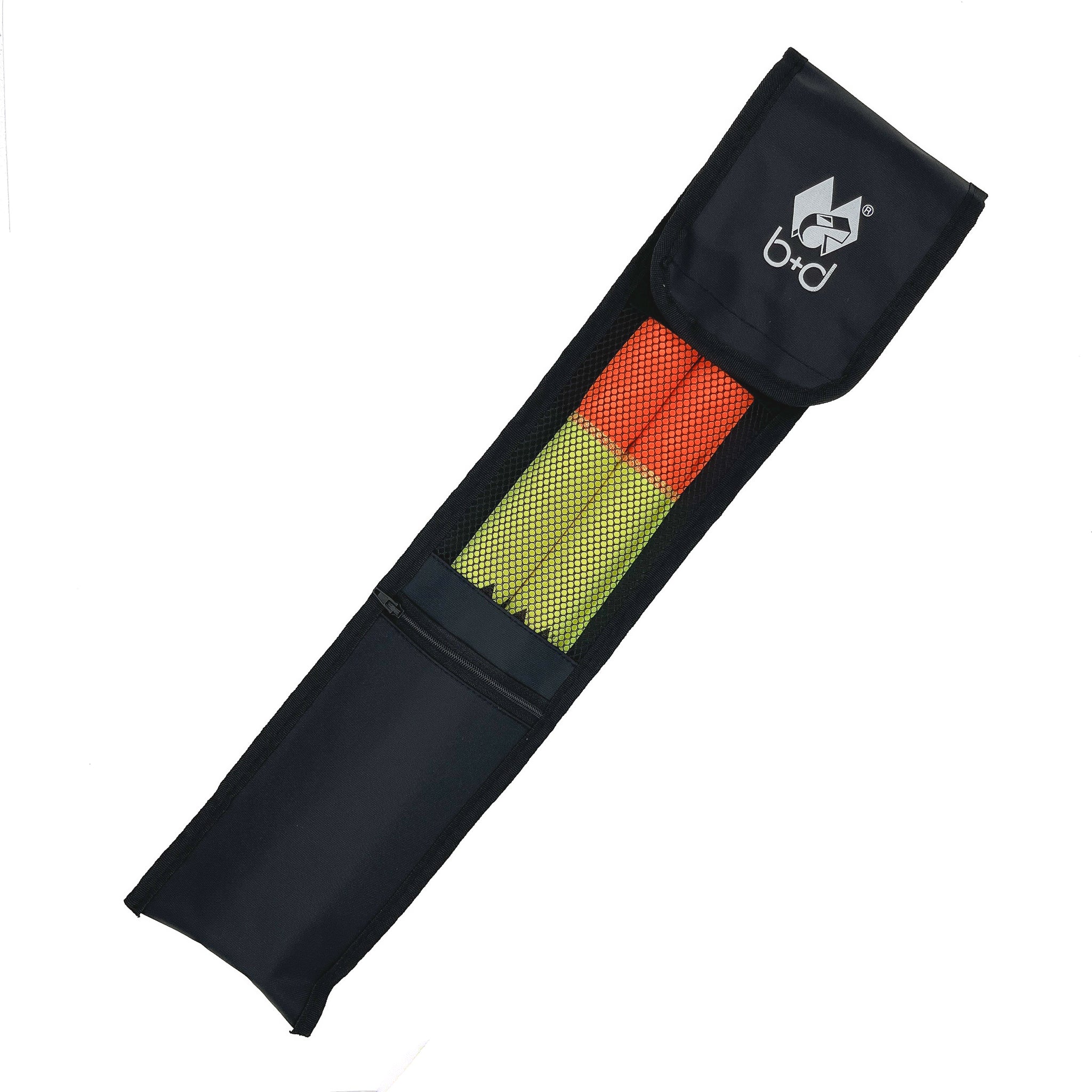 Drapeaux De Touche Football - Lot De 2 Fanions Arbitre Assistant, Sac Inclus, Couleur Fluvo Jaune/Rouge